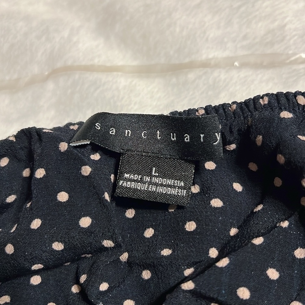 Sanctuary Gloriana Ruffle Detail Top Stitch Fix Sz L - Picture 4 of 9